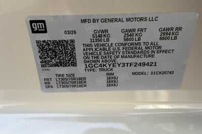 2026 Chevrolet Silverado 2500 HD ZR2