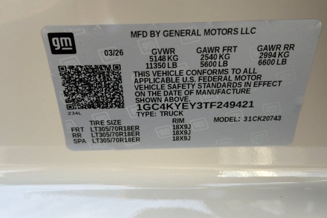 2026 Chevrolet Silverado 2500 HD ZR2