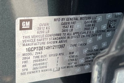 2017 Chevrolet Colorado 4WD Z71