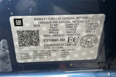 2019 Chevrolet Silverado 1500 Custom Trail Boss