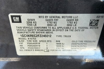 2015 Chevrolet Silverado 1500 LT