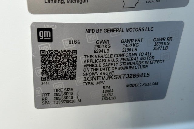 2026 Chevrolet Traverse Z71