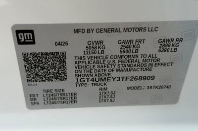 2026 GMC Sierra 2500 HD SLE
