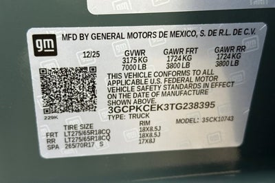 2026 Chevrolet Silverado 1500 Custom Trail Boss