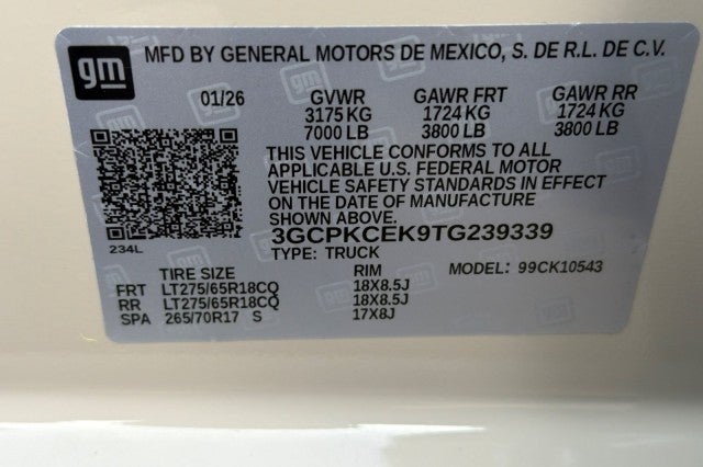 2026 Chevrolet Silverado 1500 Custom Trail Boss