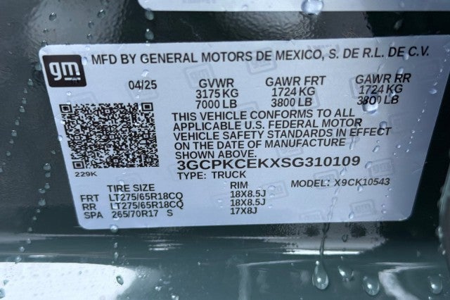 2025 Chevrolet Silverado 1500 Custom Trail Boss