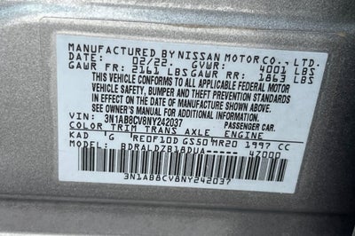 2022 Nissan Sentra SV