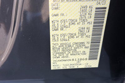 2013 Nissan Xterra S