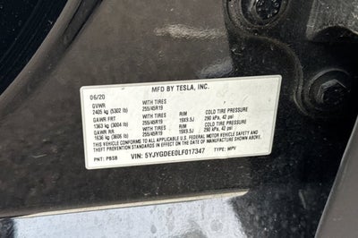2020 Tesla Model Y Long Range