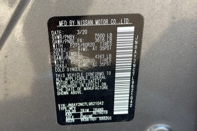 2020 Nissan Armada SL