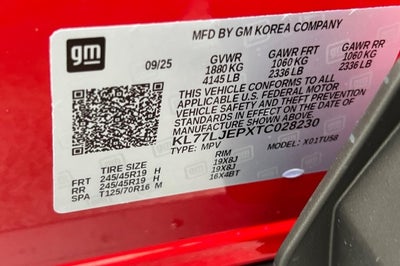 2026 Chevrolet Trax 2RS