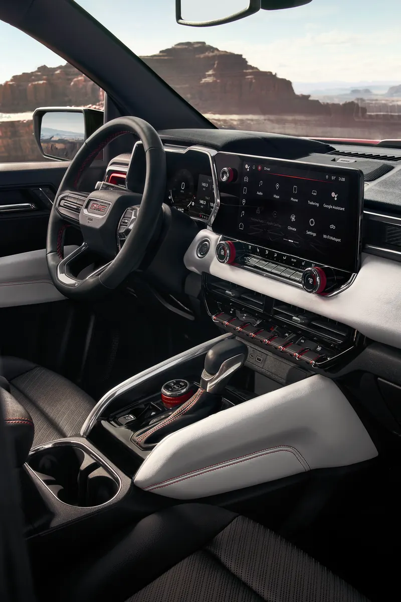 2026 GMC Canyon infotainment system at Primasing Motors Inc. in Lebanon OR