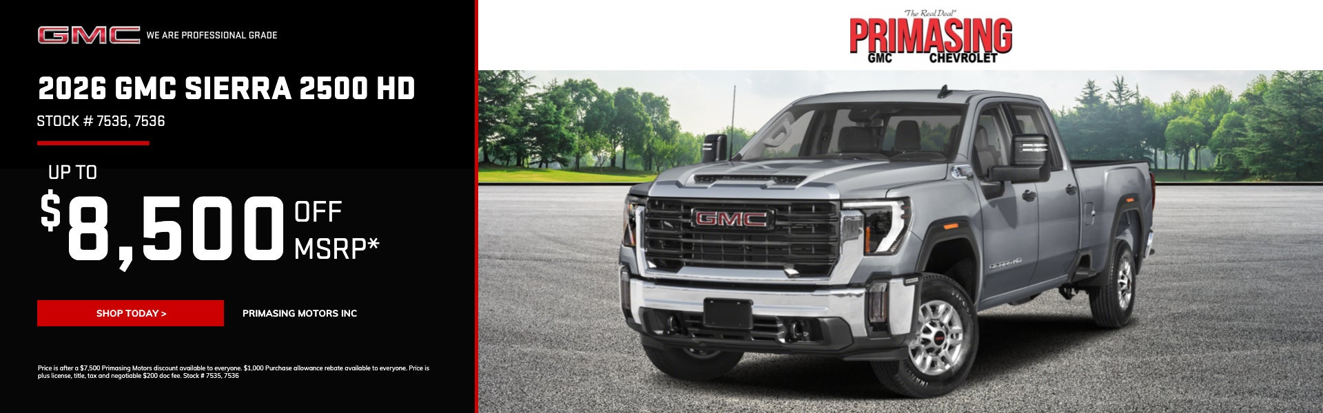 2026 GMC Sierra 2500 HD