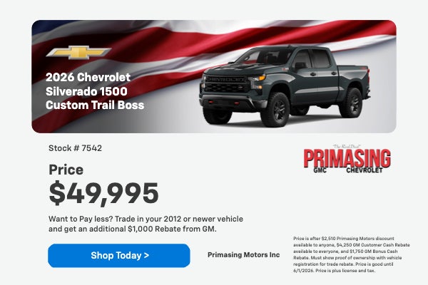 2026 Chevrolet 1500 Custom Trail Boss